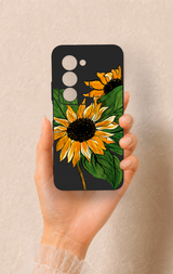 Redmi 15 5G Uyumlu Ay Çiçeği Desenli Silikon Kılıf