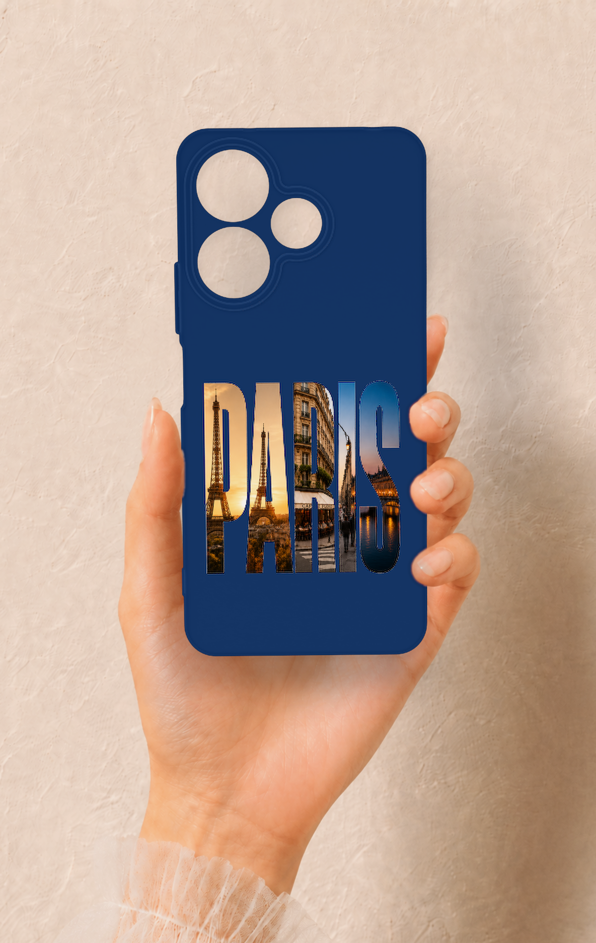 Redmi 13 4G Uyumlu Paris Desenli Silikon Kılıf