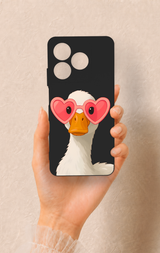 Realme C63 Uyumlu Aşık Ördek Desenli Silikon Kılıf