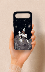 Tecno Spark 50 5G Uyumlu Uzay Astronot Desenli Silikon Kılıf