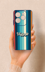 İnfinix Hot 40 Pro Uyumlu Vintage Desenli Silikon Kılıf