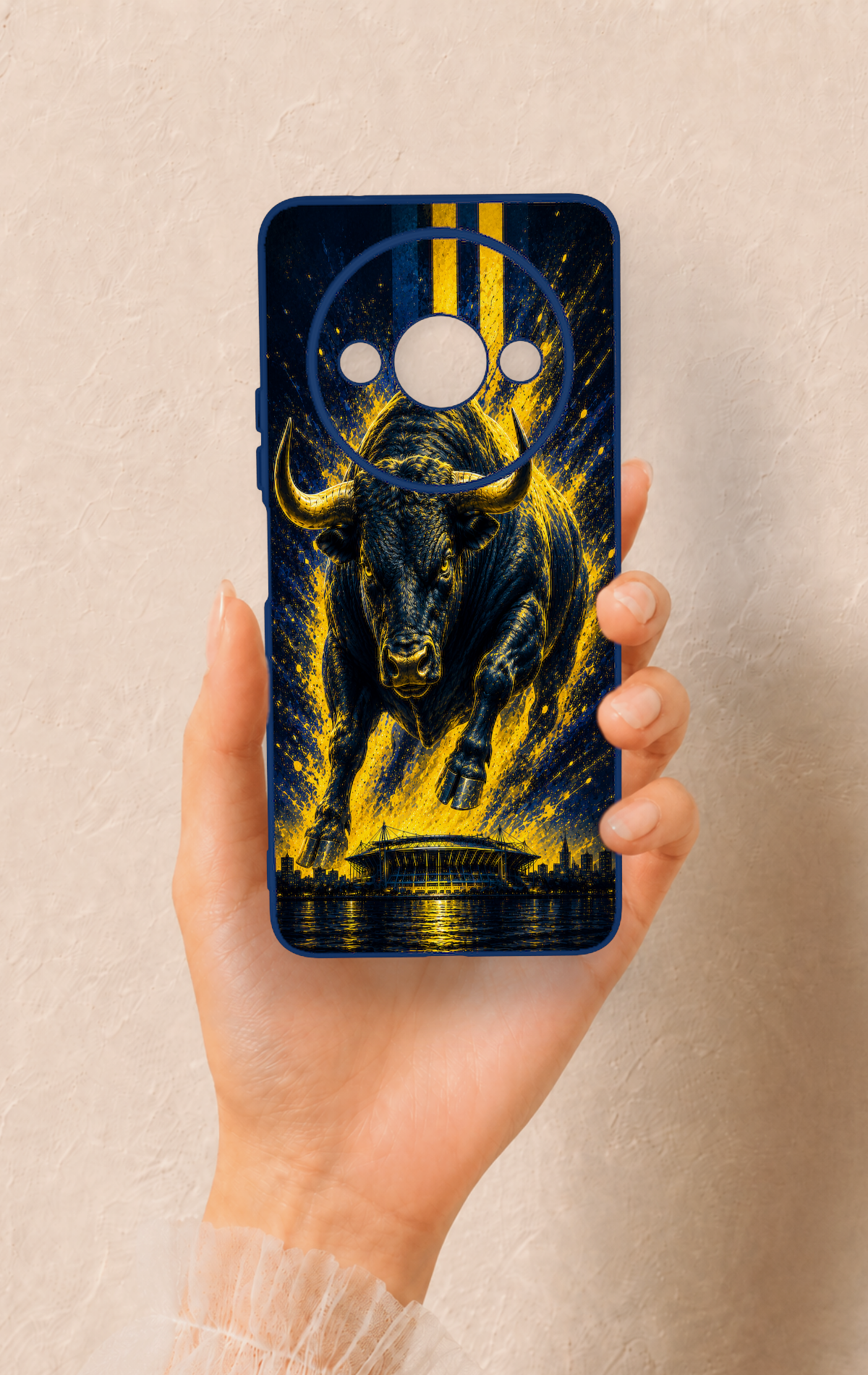 Redmi A3 Uyumlu Kadiköy Boğası Desenli Silikon Kılıf