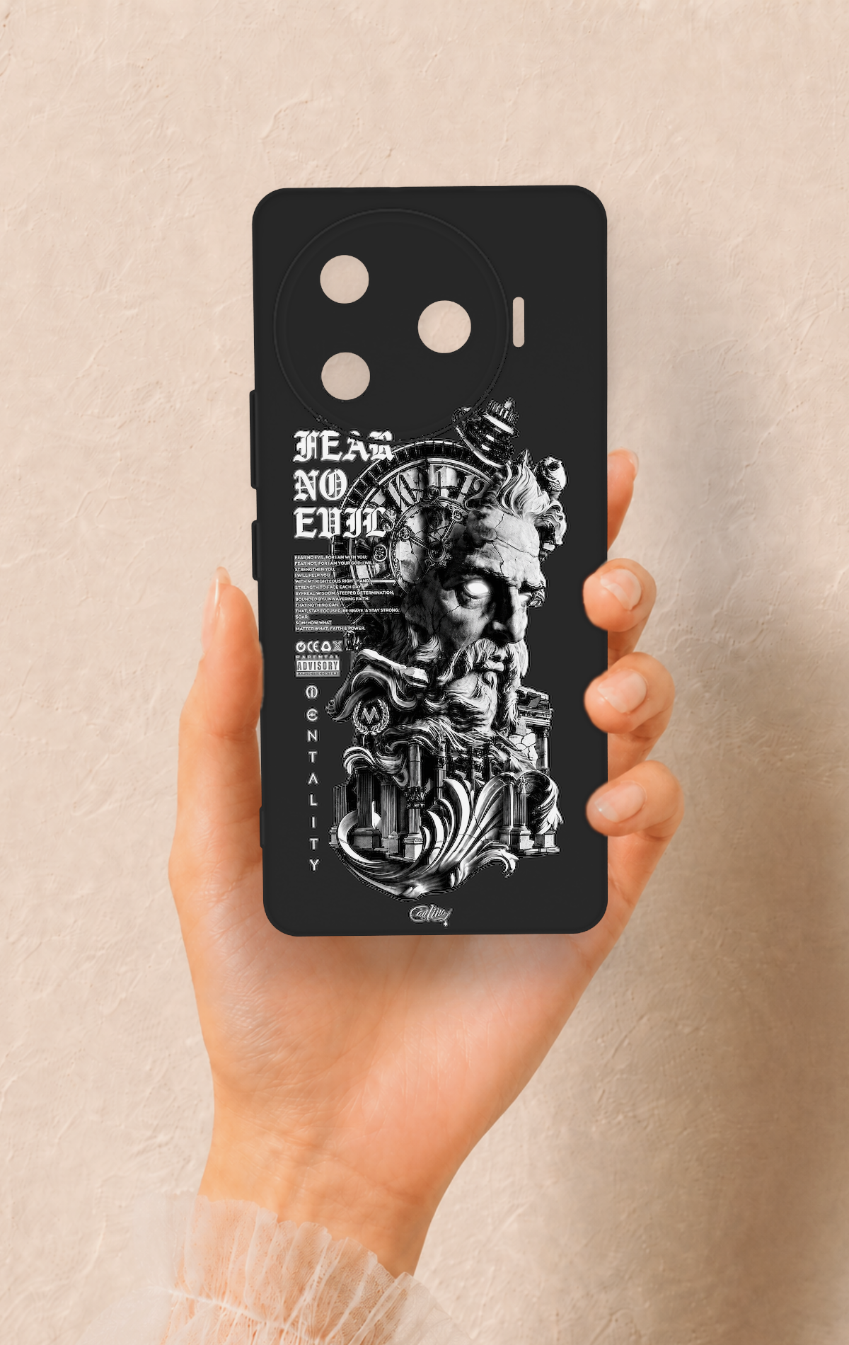 Tecno Camon 30 Pro 5G Uyumlu Fear No Evil Desenli Silikon Kılıf