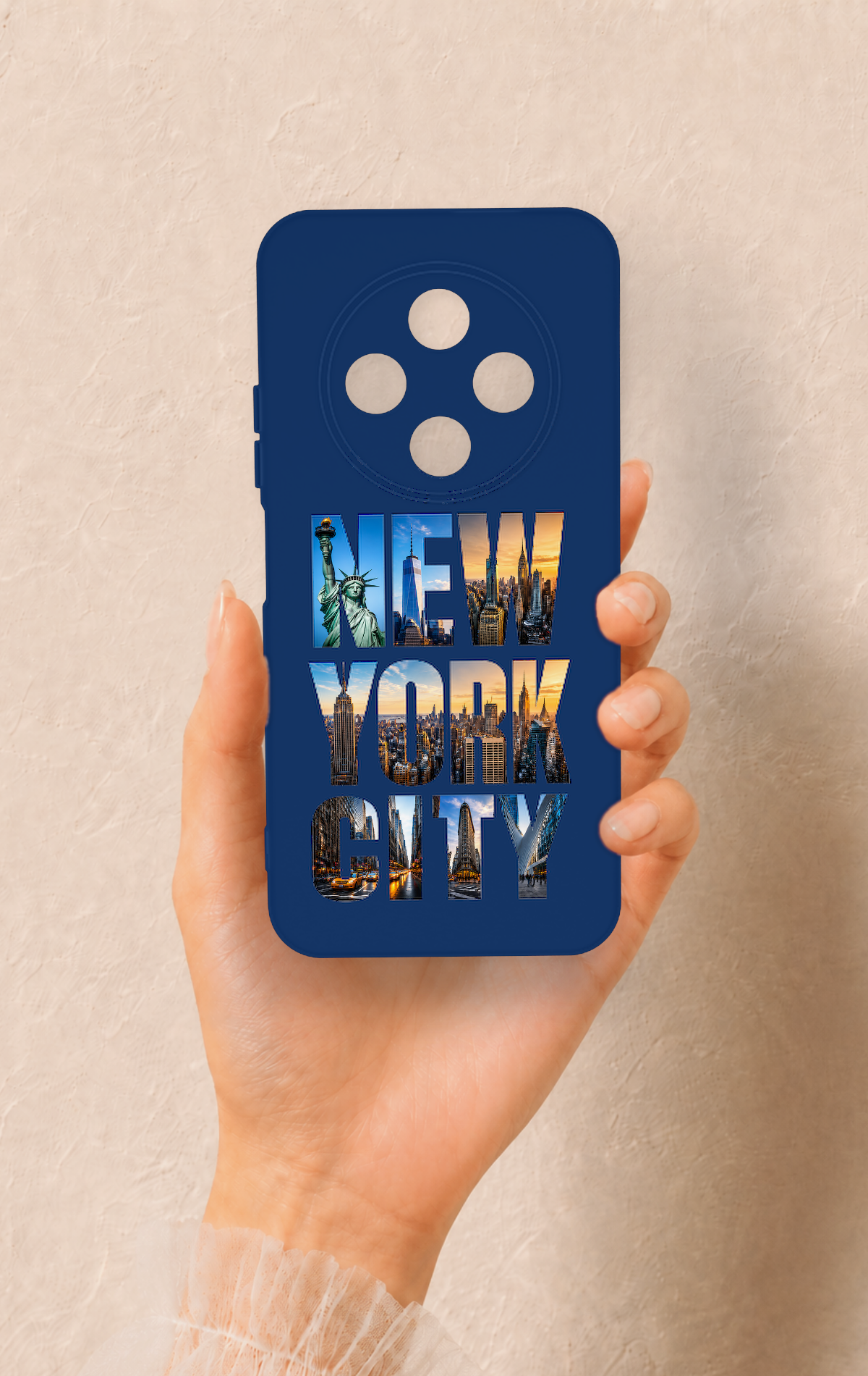 Tecno Spark 30C Uyumlu New York City Desenli Silikon Kılıf