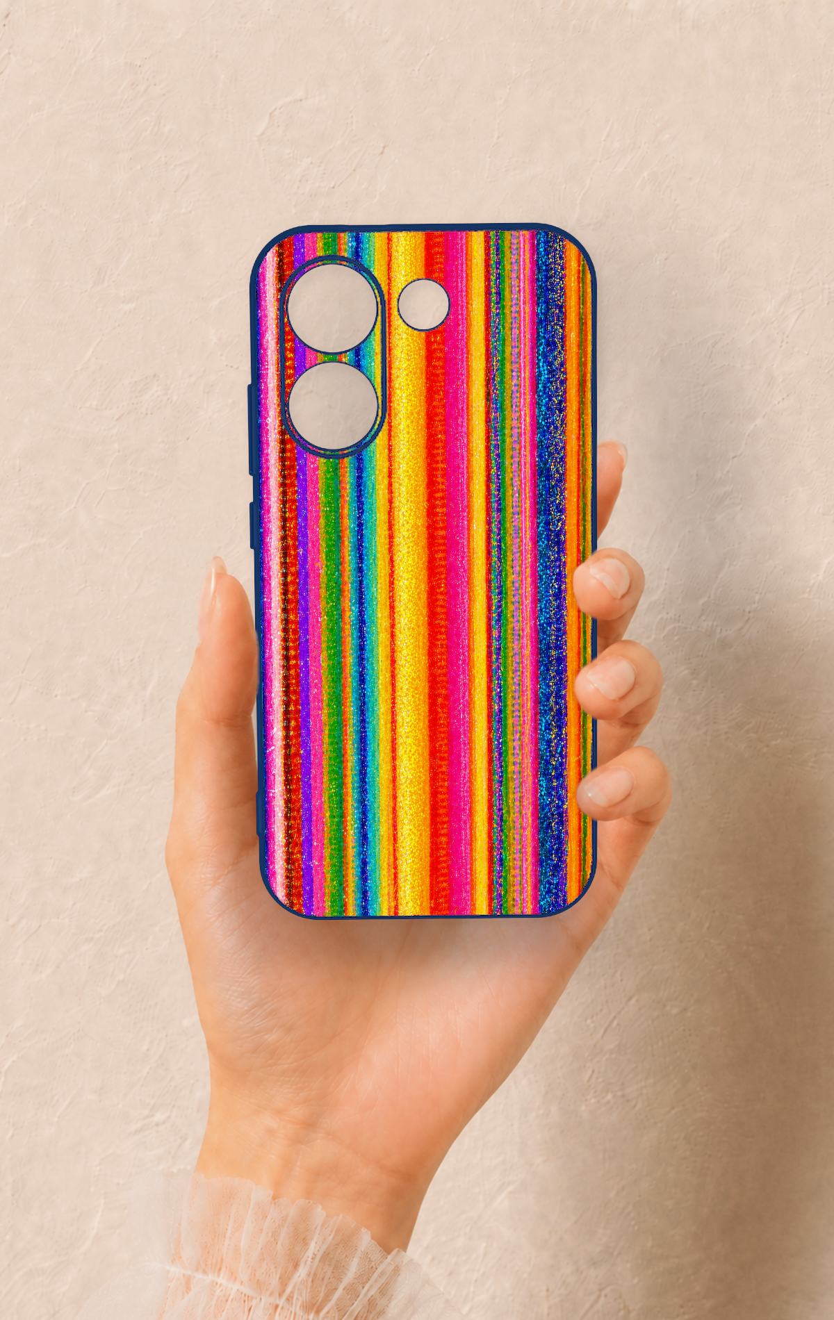 Poco X8 Pro Uyumlu Rengarenk Desenli Silikon Kılıf