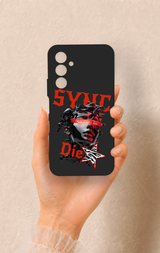 Samsung A54 Uyumlu Sync Die Desenli Silikon Kılıf