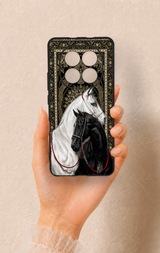 REDMİ NOTE 15 4G Uyumlu Asil Sevgili Atlar Desenli Silikon Kılıf