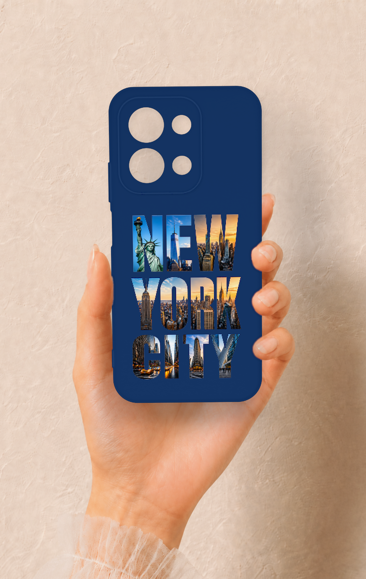 Redmi 15C 4G Uyumlu New York City Desenli Silikon Kılıf