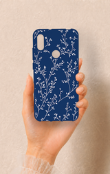 Huawei Y6 2019 Uyumlu İnce Yaprak Dalı Desenli Silikon Kılıf