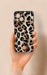 Reeder S23 Pro Max Uyumlu Leopar Derisi Desenli Silikon Kılıf