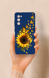Samsung S20Fe Uyumlu Ayçiçeği Desenli Silikon Kılıf