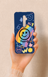 Oppo Reno 2Z Uyumlu Happing Smile Desenli Silikon Kılıf