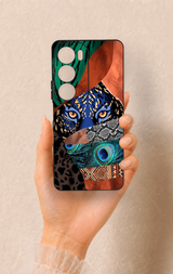 Vivo Y19s Uyumlu Amazon Kaplan Desenli Silikon Kılıf