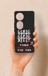 Vivo V40 Uyumlu Out Side The Box Desenli Silikon Kılıf