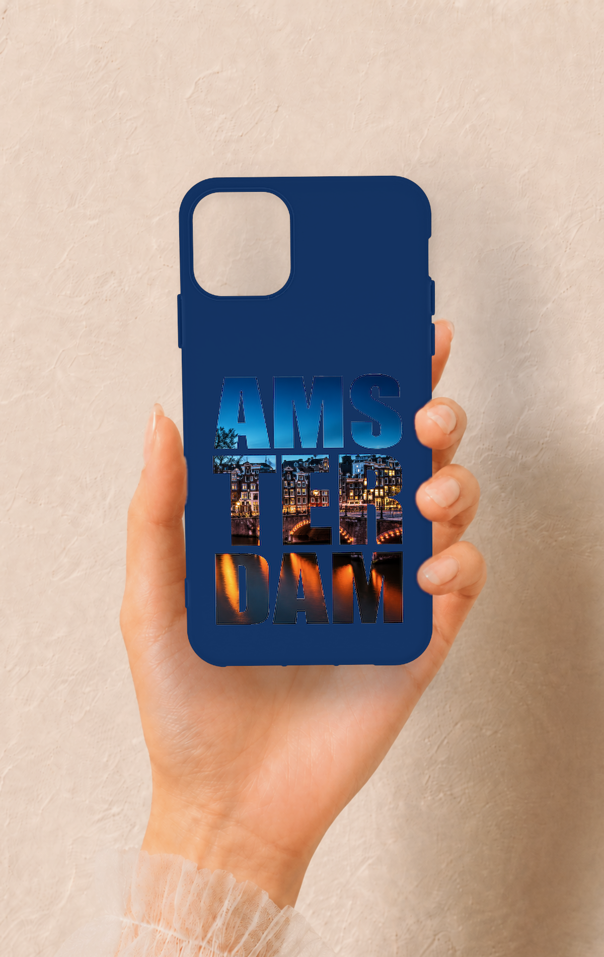 iPhone 11 Pro Max Uyumlu Amsterdam Desenli Silikon Kılıf