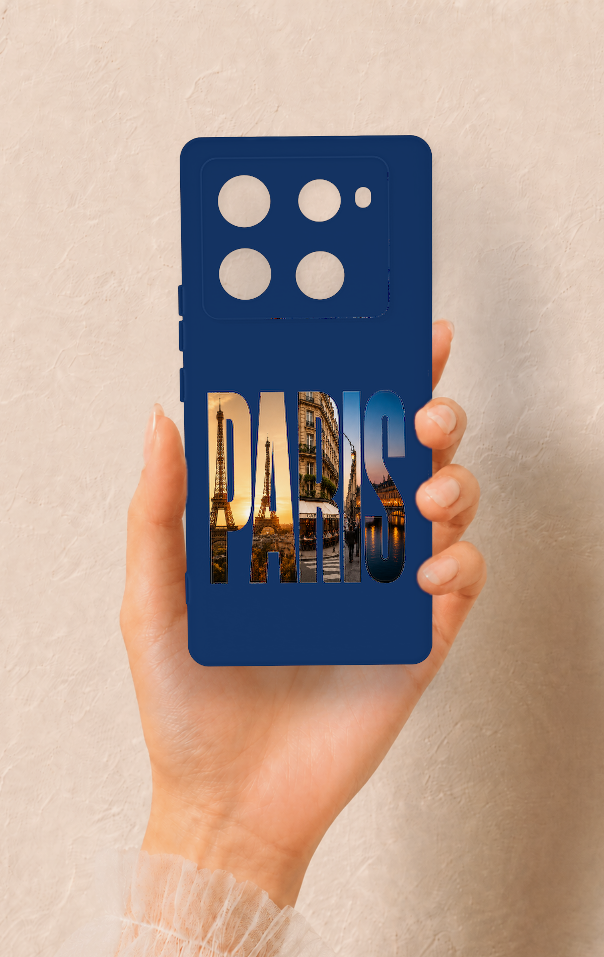 İnfinix Note 40 Pro Uyumlu Paris Desenli Silikon Kılıf