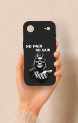 iPhone 17 Air Uyumlu No Pain No Gain Desenli Silikon Kılıf