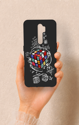 Oppo A5 2020 Uyumlu Rubik Küb Desenli Silikon Kılıf