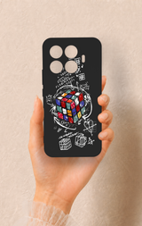 Mi 17T Pro 5G Uyumlu Rubik Küb Desenli Silikon Kılıf