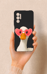 Tecno Pova 3 Uyumlu Aşık Ördek Desenli Silikon Kılıf