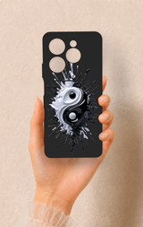 İnfinix Hot 40 Pro Uyumlu İyi ve Kötü Desenli Silikon Kılıf