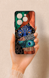 İnfinix Hot 40 Pro Uyumlu Amazon Kaplan Desenli Silikon Kılıf
