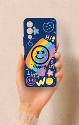 Tecno Pova Neo 4 Uyumlu Happing Smile Desenli Silikon Kılıf