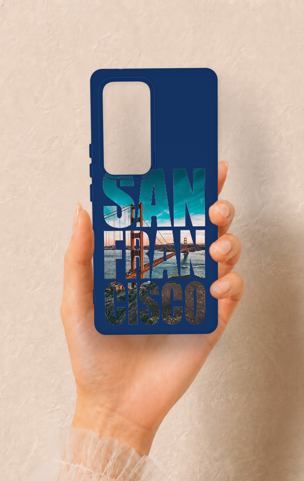 Vivo V30 Uyumlu San Francisco Desenli Silikon Kılıf