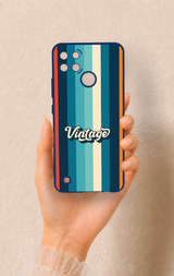 Realme C21Y Uyumlu Vintage Desenli Silikon Kılıf