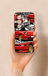 Redmi 15 5G Uyumlu Kırmızı Supra Desenli Silikon Kılıf