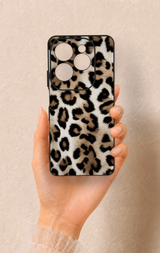İnfinix Hot 40 Pro Uyumlu Leopar Derisi Desenli Silikon Kılıf