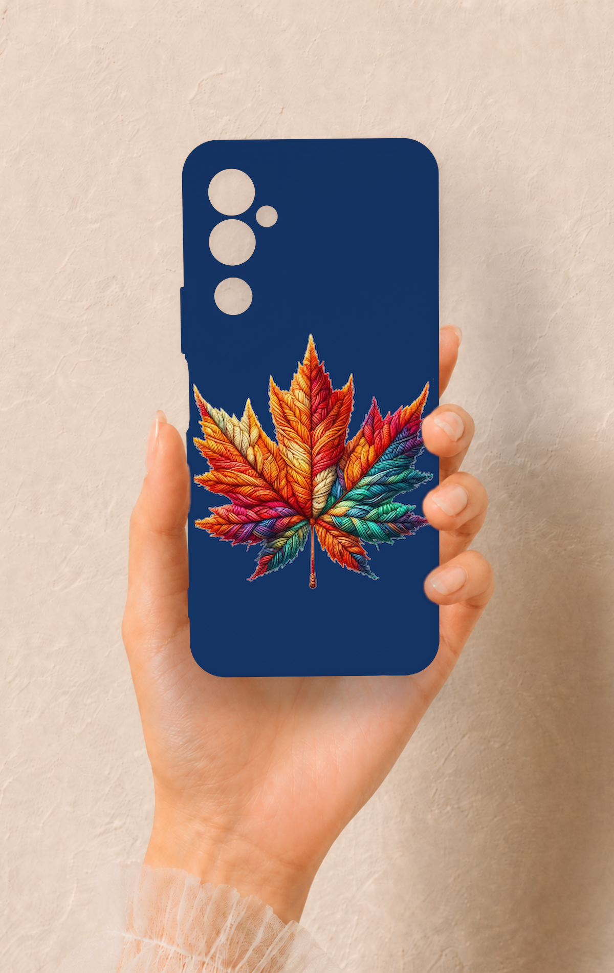 Tecno Pova Neo 2 Uyumlu Renkli Yaprak Desenli Silikon Kılıf