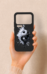 Mi 17 Pro Max Uyumlu İyi ve Kötü Desenli Silikon Kılıf