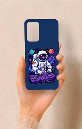Oppo A16 Uyumlu Astronot DJ Desenli Silikon Kılıf