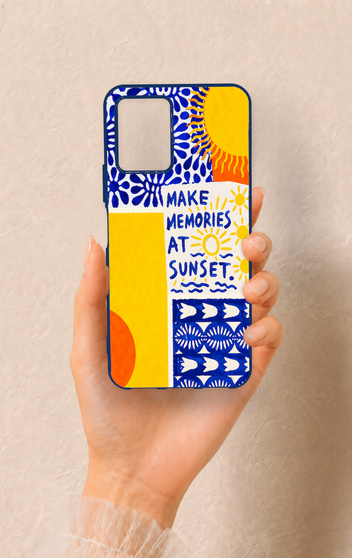 Vivo Y33S Uyumlu Sunset Desenli Silikon Kılıf