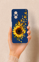 Realme 12 Lite Uyumlu Ayçiçeği Desenli Silikon Kılıf