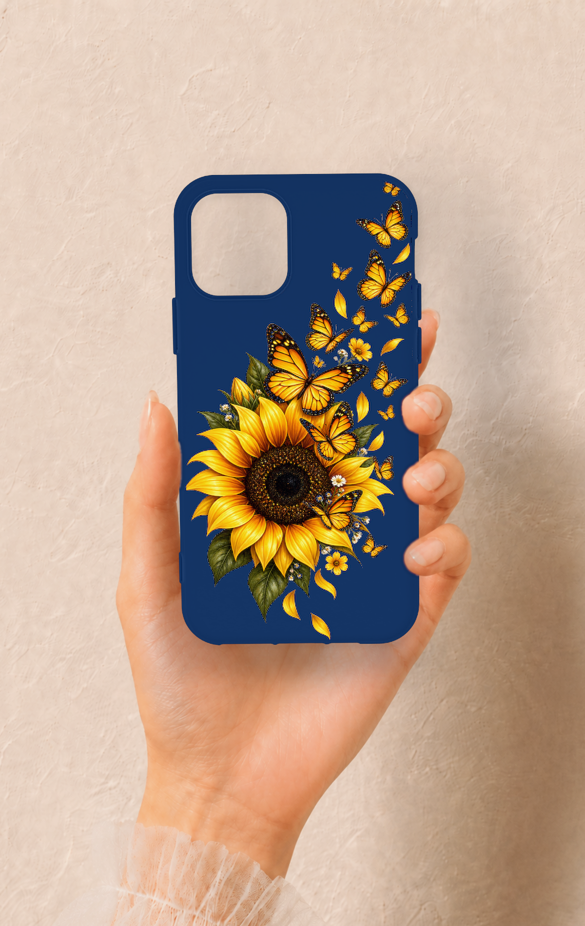 iPhone 11 Pro Uyumlu Ayçiçeği Desenli Silikon Kılıf