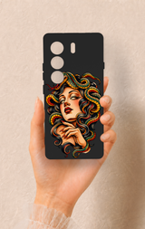 Tecno Camon 40 4G Uyumlu Medusa Desenli Silikon Kılıf