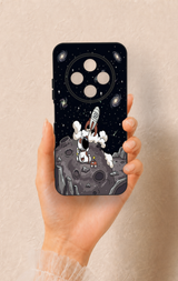 Tecno Spark 30C Uyumlu Uzay Astronot Desenli Silikon Kılıf