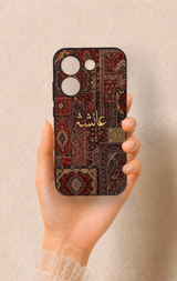 Poco X8 Pro Uyumlu Vintage Halı Desenli Silikon Kılıf