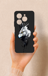 Tecno Spark 20 Pro Uyumlu Bald Eagle Desenli Silikon Kılıf