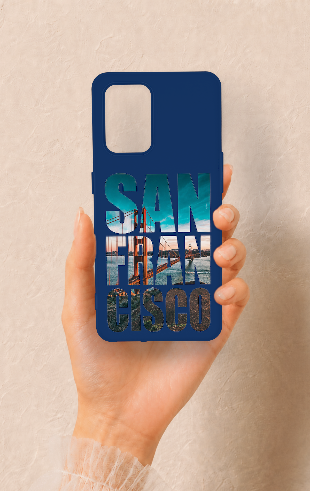 Oppo-A74 Uyumlu San Francisco Desenli Silikon Kılıf