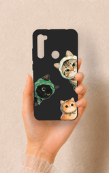 Redmi Note 8 Uyumlu Kedi Ekibi Desenli Silikon Kılıf