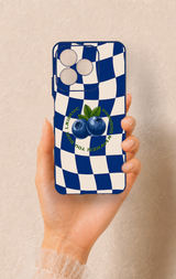 Realme C53 Uyumlu Yaban Mersini Desenli Silikon Kılıf