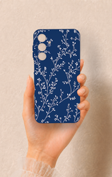 Samsung A16 Uyumlu İnce Yaprak Dalı Desenli Silikon Kılıf