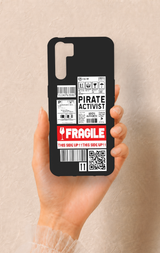 Oppo A91 Uyumlu Fragile Desenli Silikon Kılıf