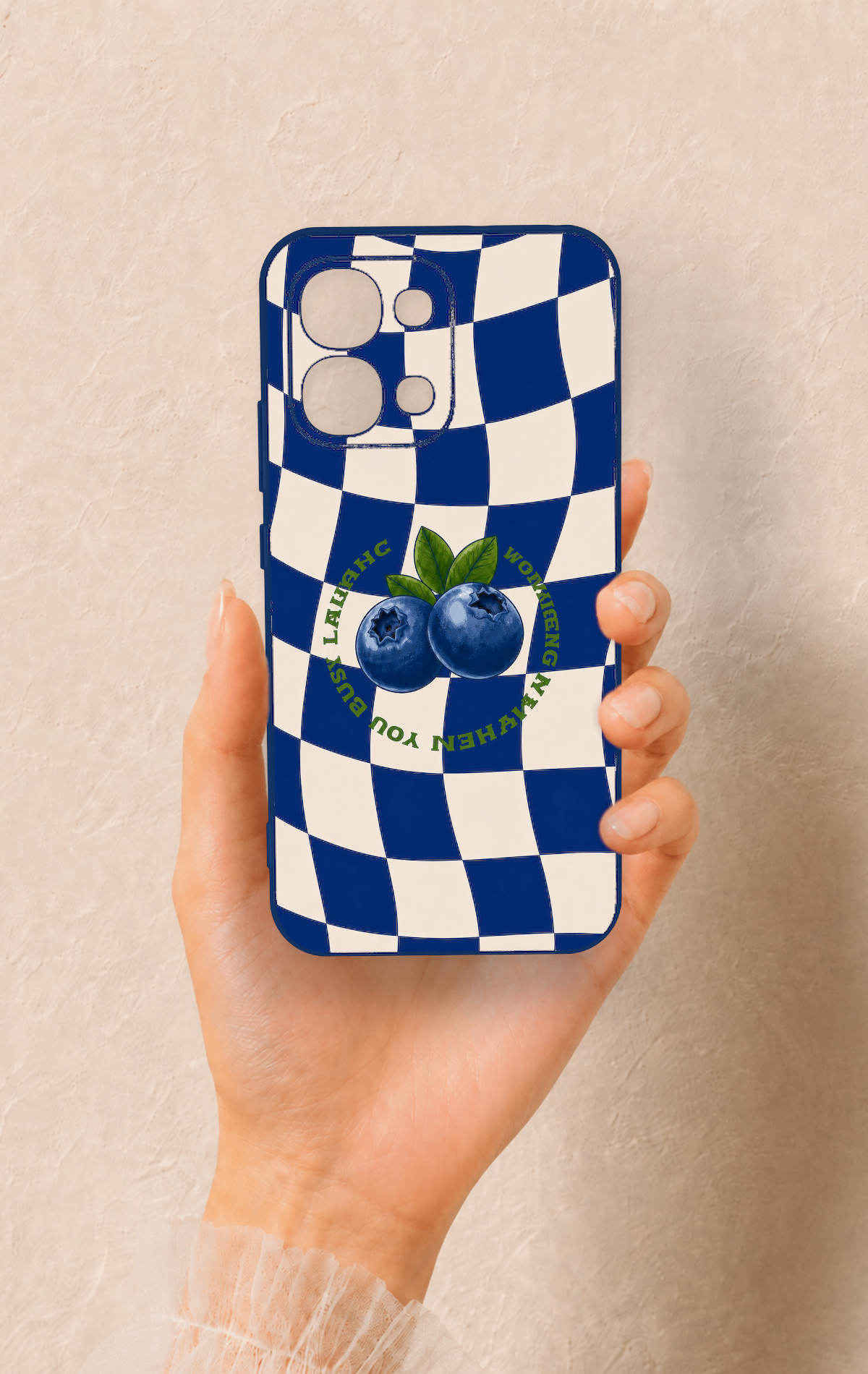 Oppo A6 Pro Uyumlu Yaban Mersini Desenli Silikon Kılıf