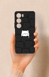 Vivo Y19s Uyumlu Many Cats Desenli Silikon Kılıf
