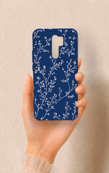 Redmi 9 Uyumlu İnce Yaprak Dalı Desenli Silikon Kılıf