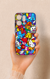 Oppo Reno 14 Uyumlu Britto Garden Desenli Silikon Kılıf